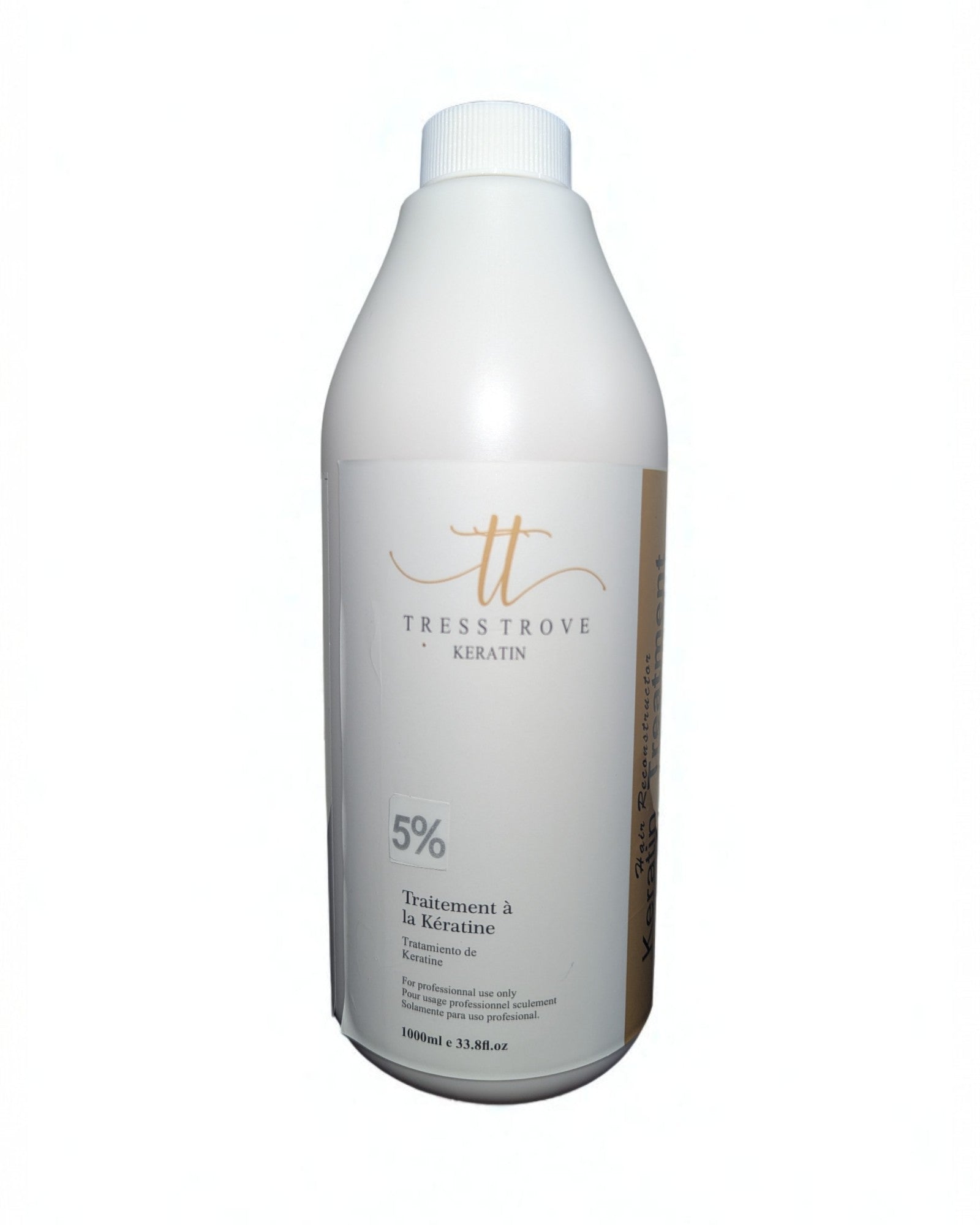 Tress Trove 5% Brazilian Keratin Treatment For Moderately Damaged Hair Repair Straightening Smoothing Keratin Therapy